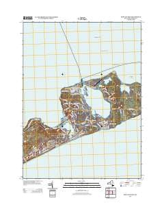 Montauk Point New York Historical topographic map, 1:24000 scale, 7.5 X 7.5 Minute, Year 2013