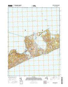 Montauk Point New York Current topographic map, 1:24000 scale, 7.5 X 7.5 Minute, Year 2016