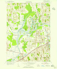 Montezuma New York Historical topographic map, 1:24000 scale, 7.5 X 7.5 Minute, Year 1954