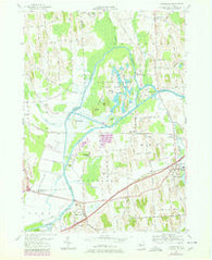 Montezuma New York Historical topographic map, 1:24000 scale, 7.5 X 7.5 Minute, Year 1954
