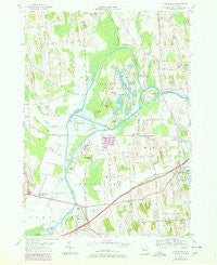 Montezuma New York Historical topographic map, 1:24000 scale, 7.5 X 7.5 Minute, Year 1954