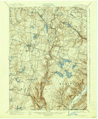 Monticello New York Historical topographic map, 1:62500 scale, 15 X 15 Minute, Year 1911