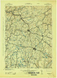 Monticello New York Historical topographic map, 1:125000 scale, 30 X 30 Minute, Year 1943