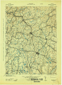 Monticello New York Historical topographic map, 1:125000 scale, 30 X 30 Minute, Year 1943