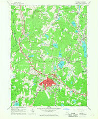 Monticello New York Historical topographic map, 1:24000 scale, 7.5 X 7.5 Minute, Year 1966