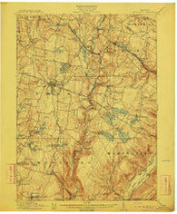 Monticello New York Historical topographic map, 1:62500 scale, 15 X 15 Minute, Year 1911