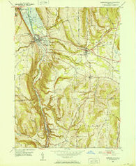 Montour Falls New York Historical topographic map, 1:24000 scale, 7.5 X 7.5 Minute, Year 1950