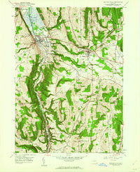Montour Falls New York Historical topographic map, 1:24000 scale, 7.5 X 7.5 Minute, Year 1961