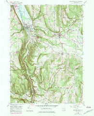 Montour Falls New York Historical topographic map, 1:24000 scale, 7.5 X 7.5 Minute, Year 1950