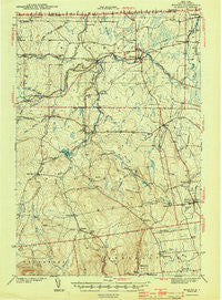 Mooers New York Historical topographic map, 1:62500 scale, 15 X 15 Minute, Year 1943