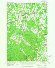 Mooers New York Historical topographic map, 1:62500 scale, 15 X 15 Minute, Year 1956
