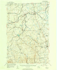 Mooers New York Historical topographic map, 1:62500 scale, 15 X 15 Minute, Year 1956