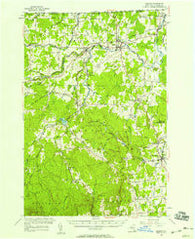 Mooers New York Historical topographic map, 1:62500 scale, 15 X 15 Minute, Year 1956