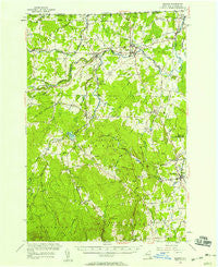 Mooers New York Historical topographic map, 1:62500 scale, 15 X 15 Minute, Year 1956