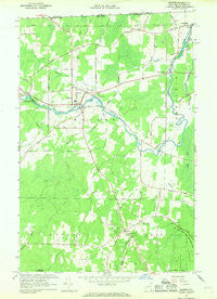 Mooers New York Historical topographic map, 1:24000 scale, 7.5 X 7.5 Minute, Year 1966