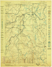 Mooers New York Historical topographic map, 1:62500 scale, 15 X 15 Minute, Year 1899
