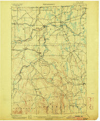 Mooers New York Historical topographic map, 1:62500 scale, 15 X 15 Minute, Year 1899