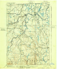 Mooers New York Historical topographic map, 1:62500 scale, 15 X 15 Minute, Year 1899