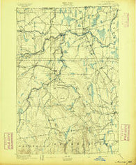 Mooers New York Historical topographic map, 1:62500 scale, 15 X 15 Minute, Year 1895