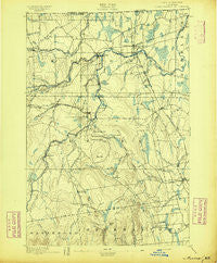Mooers New York Historical topographic map, 1:62500 scale, 15 X 15 Minute, Year 1895