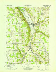 Moravia New York Historical topographic map, 1:31680 scale, 7.5 X 7.5 Minute, Year 1943