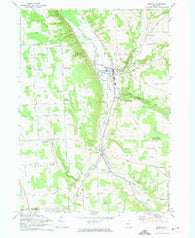 Moravia New York Historical topographic map, 1:24000 scale, 7.5 X 7.5 Minute, Year 1971