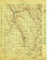 Moravia New York Historical topographic map, 1:62500 scale, 15 X 15 Minute, Year 1898