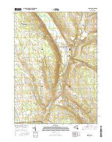 Moravia New York Current topographic map, 1:24000 scale, 7.5 X 7.5 Minute, Year 2016