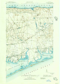 Moriches New York Historical topographic map, 1:62500 scale, 15 X 15 Minute, Year 1904