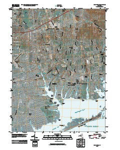 Moriches New York Historical topographic map, 1:24000 scale, 7.5 X 7.5 Minute, Year 2010
