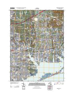 Moriches New York Historical topographic map, 1:24000 scale, 7.5 X 7.5 Minute, Year 2013