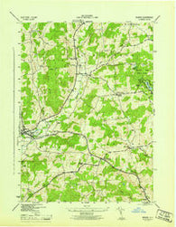 Morris New York Historical topographic map, 1:31680 scale, 7.5 X 7.5 Minute, Year 1945