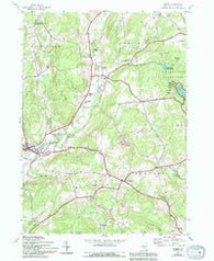 Morris New York Historical topographic map, 1:24000 scale, 7.5 X 7.5 Minute, Year 1943