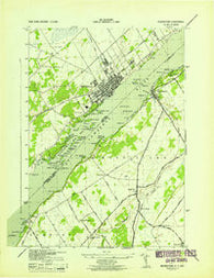 Morristown New York Historical topographic map, 1:31680 scale, 7.5 X 7.5 Minute, Year 1943