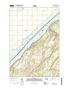 Morristown New York Current topographic map, 1:24000 scale, 7.5 X 7.5 Minute, Year 2016