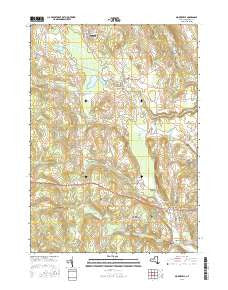Morrisville New York Current topographic map, 1:24000 scale, 7.5 X 7.5 Minute, Year 2016