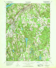 Mount Kisco New York Historical topographic map, 1:24000 scale, 7.5 X 7.5 Minute, Year 1955