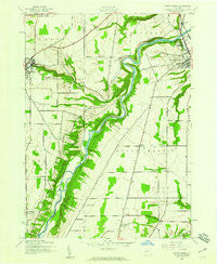 Mount Morris New York Historical topographic map, 1:24000 scale, 7.5 X 7.5 Minute, Year 1943