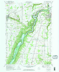 Mount Morris New York Historical topographic map, 1:24000 scale, 7.5 X 7.5 Minute, Year 1972