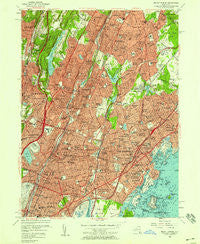 Mount Vernon New York Historical topographic map, 1:24000 scale, 7.5 X 7.5 Minute, Year 1956
