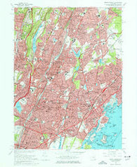 Mount Vernon New York Historical topographic map, 1:24000 scale, 7.5 X 7.5 Minute, Year 1966
