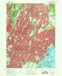 Mount Vernon New York Historical topographic map, 1:24000 scale, 7.5 X 7.5 Minute, Year 1966