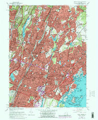 Mount Vernon New York Historical topographic map, 1:24000 scale, 7.5 X 7.5 Minute, Year 1966