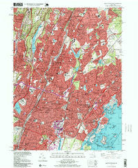 Mount Vernon New York Historical topographic map, 1:24000 scale, 7.5 X 7.5 Minute, Year 1995