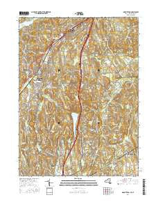 Mount Kisco New York Current topographic map, 1:24000 scale, 7.5 X 7.5 Minute, Year 2016