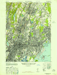 Mt Vernon New York Historical topographic map, 1:24000 scale, 7.5 X 7.5 Minute, Year 1947