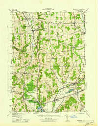 Munnsville New York Historical topographic map, 1:31680 scale, 7.5 X 7.5 Minute, Year 1944