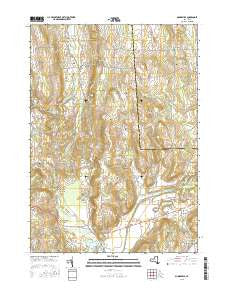 Munnsville New York Current topographic map, 1:24000 scale, 7.5 X 7.5 Minute, Year 2016
