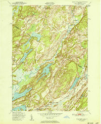 Muskalonge Lake New York Historical topographic map, 1:24000 scale, 7.5 X 7.5 Minute, Year 1951