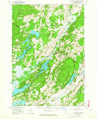Muskellunge Lake New York Historical topographic map, 1:24000 scale, 7.5 X 7.5 Minute, Year 1961
